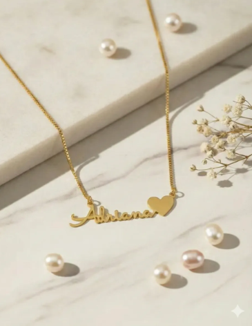 Colar com nome Banhado a ouro 18 k