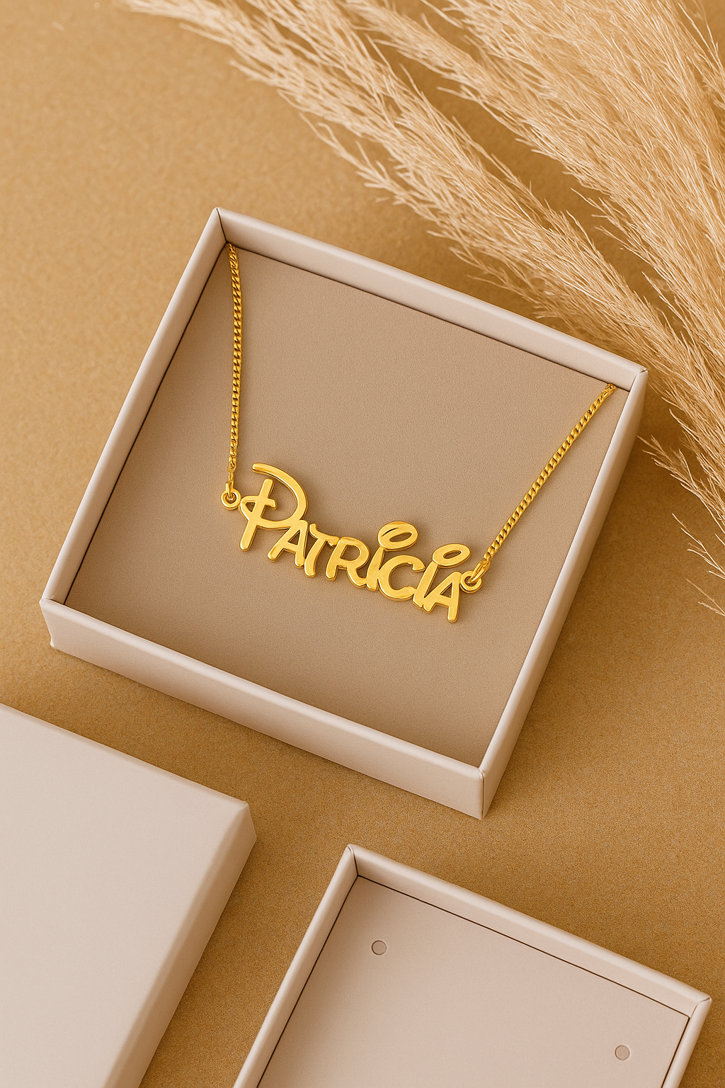 Colar com nome banhado a ouro 18 k